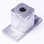 50mm 2 Hole Square Post Base