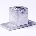 50mm 2 Hole Square Post Base